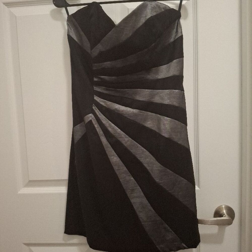 Cache Black and Silver Mini Dress